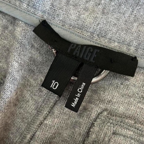 PAIGE Kara Pants Soft Gray Fabric Blend - Picture 5 of 8